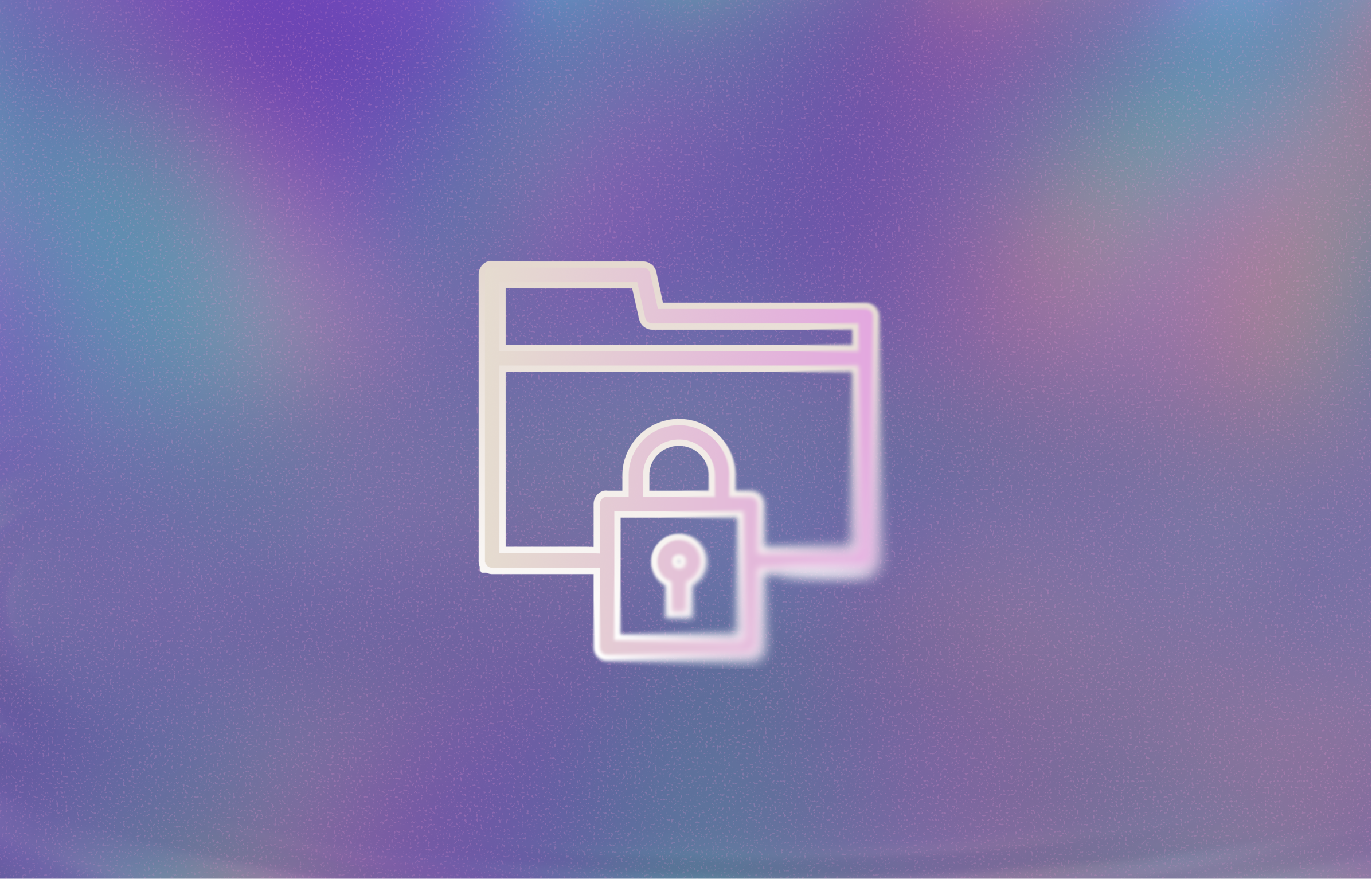 Illustration of a locked folder, representing the password-protected case.